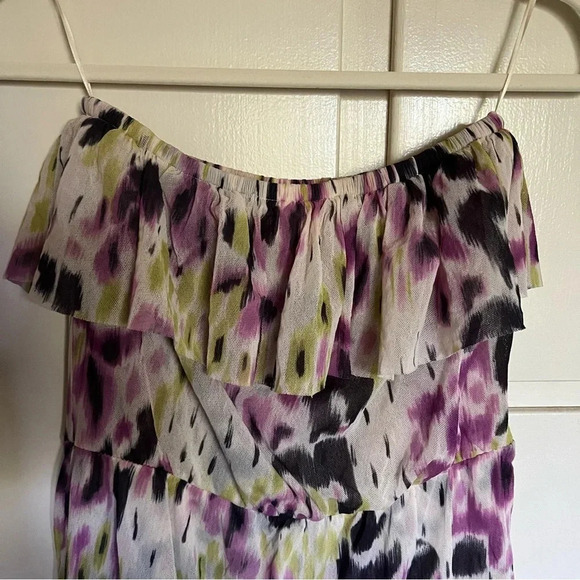 Anthropologie Lilka High-Low Hemline Strapless Tulle Dress - Picture 2 of 13